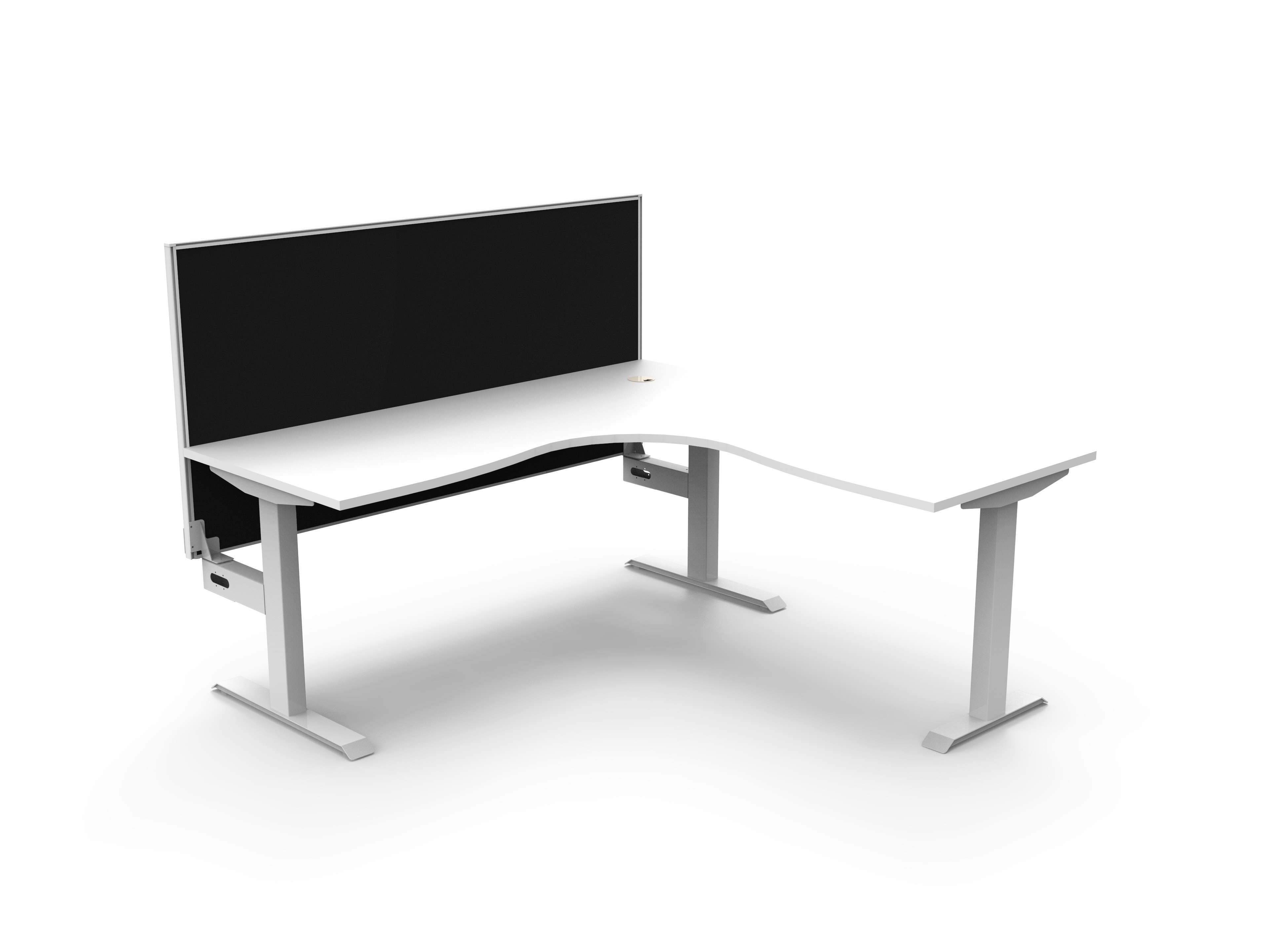 Boost Static Corner Workstation 1800 x 1500 - with Screen